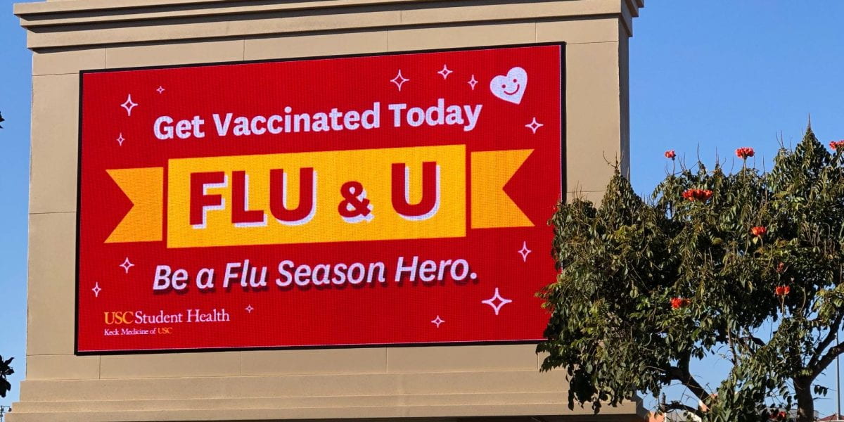 Flu and U Campaign Sign